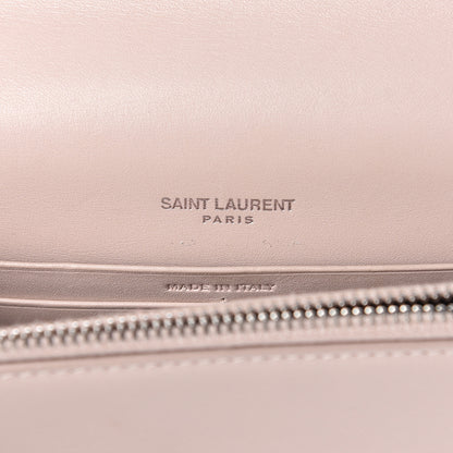 Saint Laurent Smooth Calfskin Classic Monogram Kate Tassel Chain Wallet Marble Pink 6 of 10