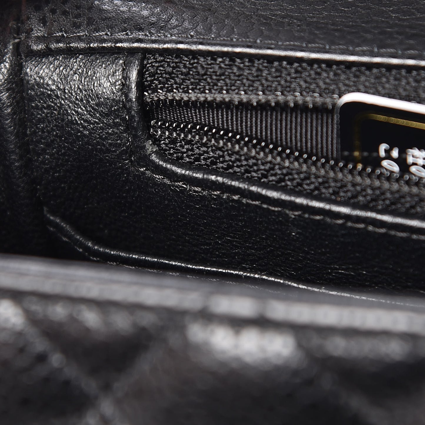 Caviar Quilted Mini Square Flap Black