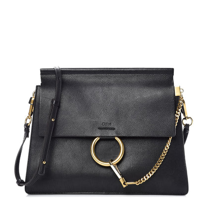 Chloe Calfskin Medium Faye Shoulder Bag Black 1 of 16