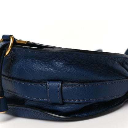 Chloe Calfskin Mini Marcie Round Crossbody Bag Royal Navy 9 of 9