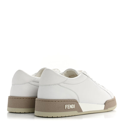 Fendi Vitello Logo Womens Low Top Sneakers 35.5 White 5 of 11