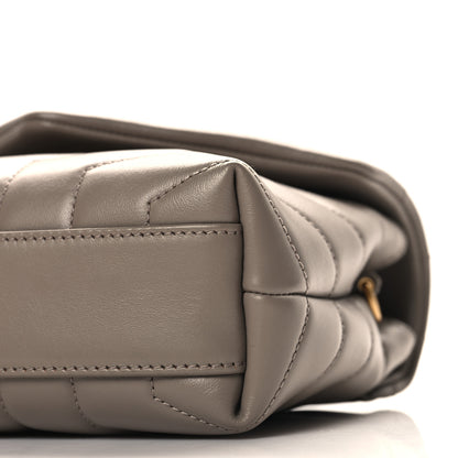 Saint Laurent Calfskin Y Quilted Monogram Toy Loulou Crossbody Bag Dark Beige 10 of 10