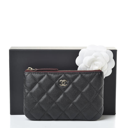 Chanel Caviar Quilted Small Cosmetic Case Black 8 of 8
