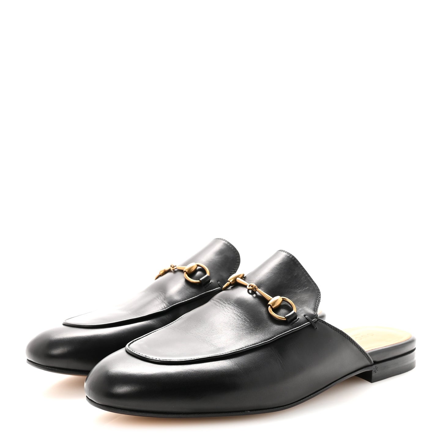 Calfskin Womens Princetown Slippers 40 Black