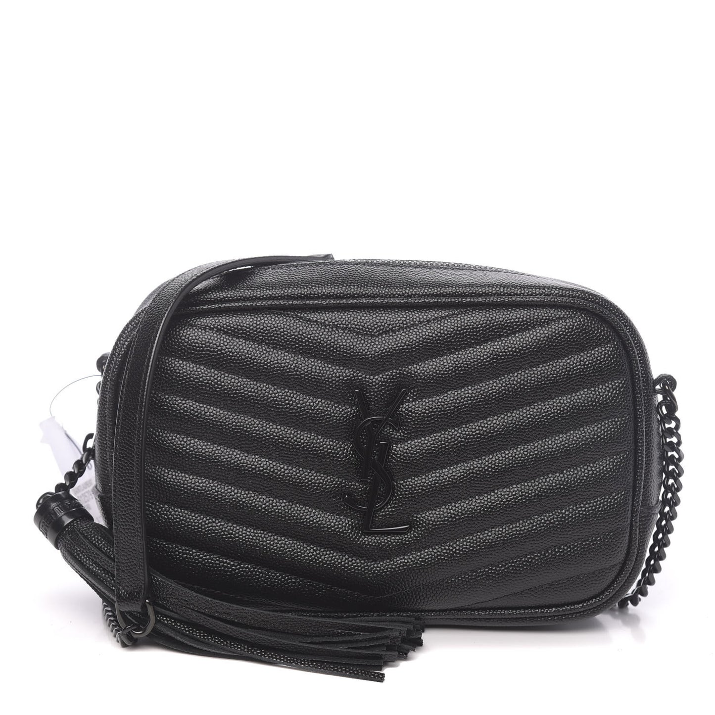 Grain De Poudre Matelasse Monogram Mini Lou Camera Bag Black