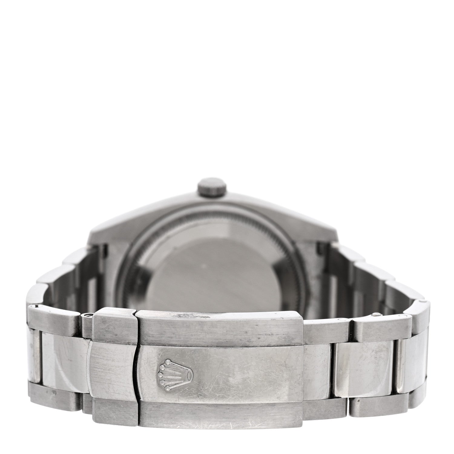 Rolex Stainless Steel 18K White Gold Diamond 34mm Oyster Perpetual Date Watch Silver 115234 3 of 5