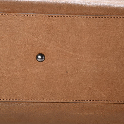 Fendi Nubuck Ayers Large Peekaboo Iconic Satchel Tan 9 of 16
