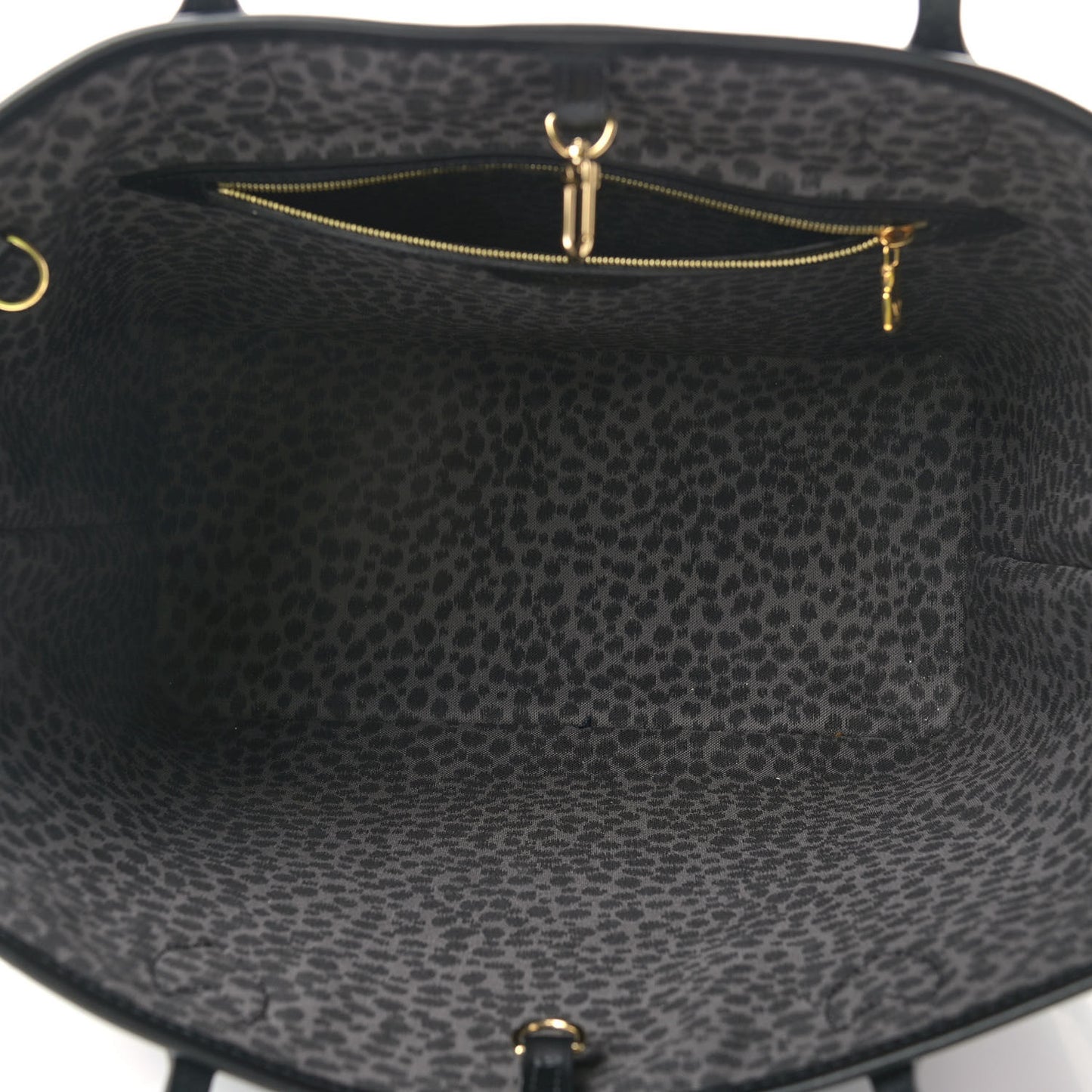 Monogram Giant Wild At Heart Neverfull MM Black