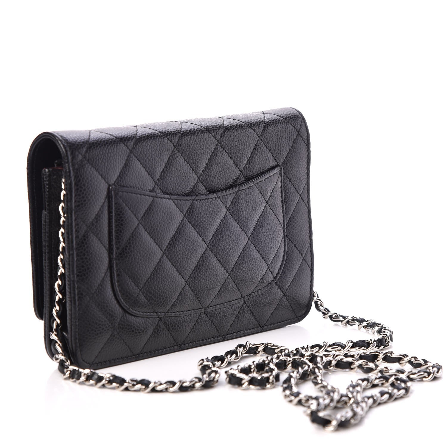 Chanel Caviar Quilted Wallet On Chain WOC Black 3 of 10