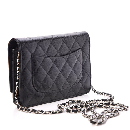 Chanel Caviar Quilted Wallet On Chain WOC Black 3 of 10