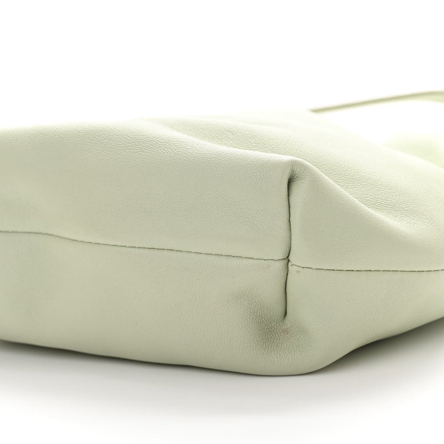 Mellow Nappa Donut Chain Mini Flamenco Knot Clutch Spring Jade