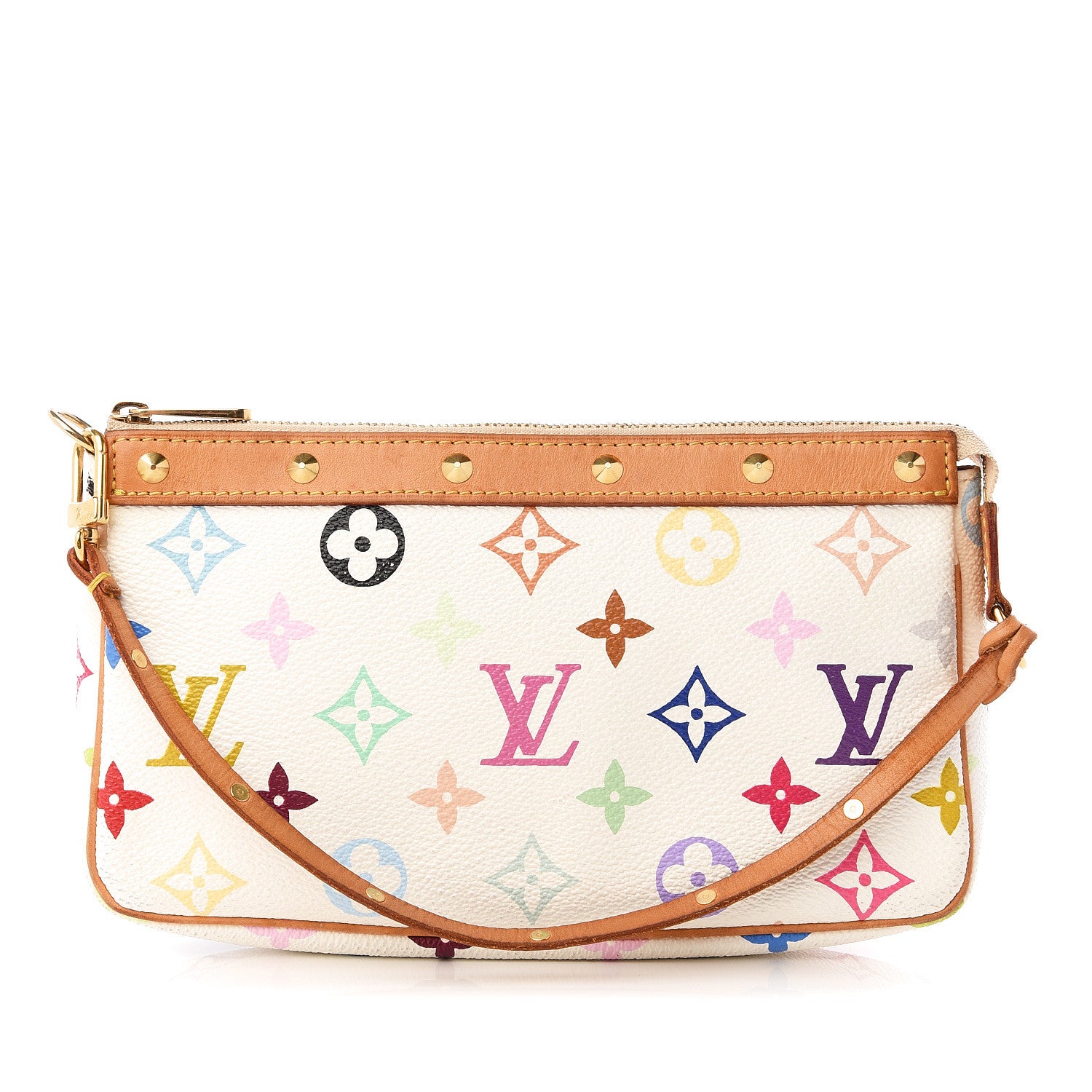 Louis Vuitton Monogram Multicolor Pochette Accessories White 1 of 11