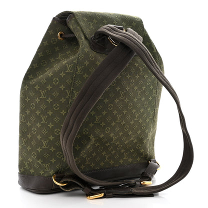 Louis Vuitton Mini Monogram Montsouris GM Backpack Kaki 3 of 11