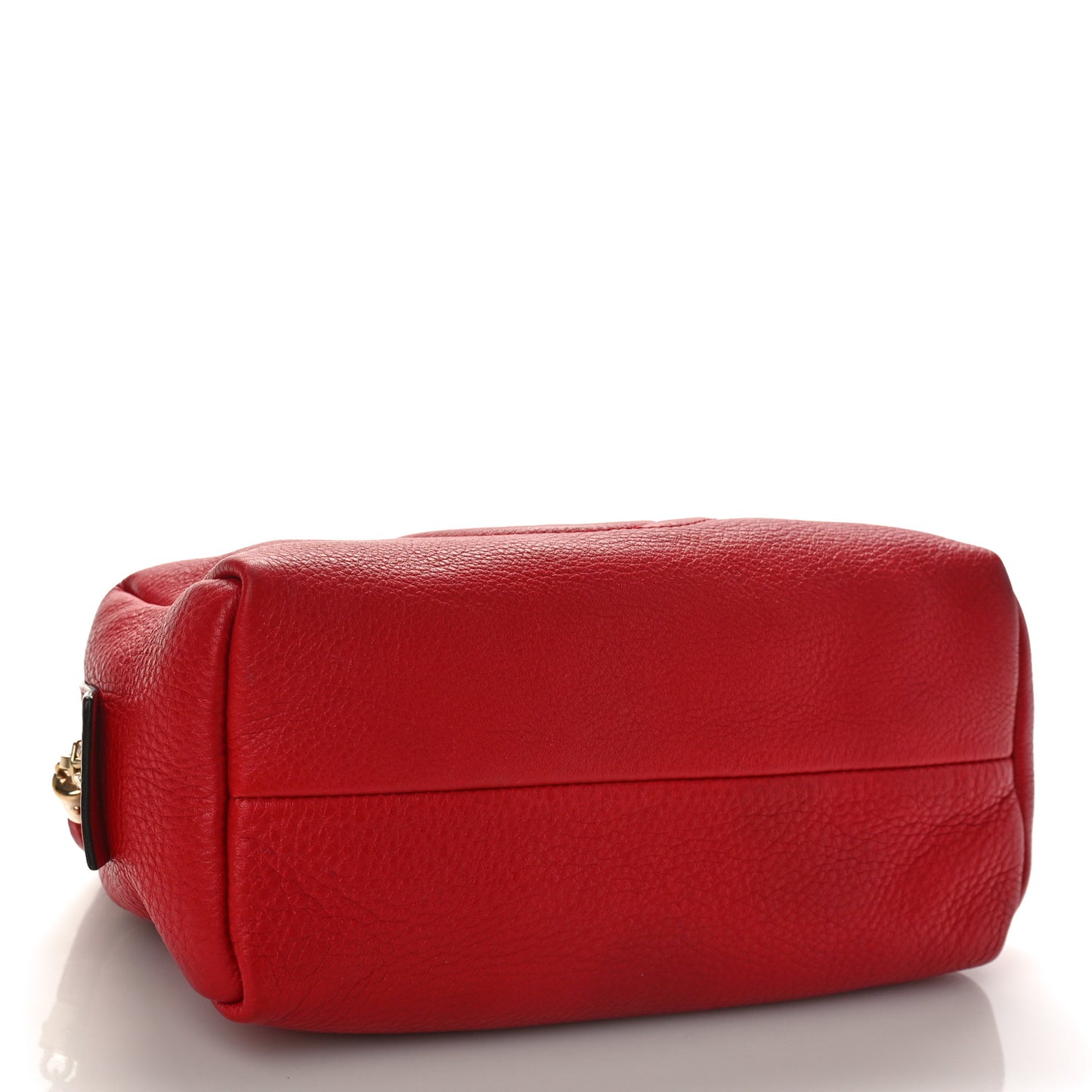 Pebbled Calfskin Soho Large Cosmetic Case Red