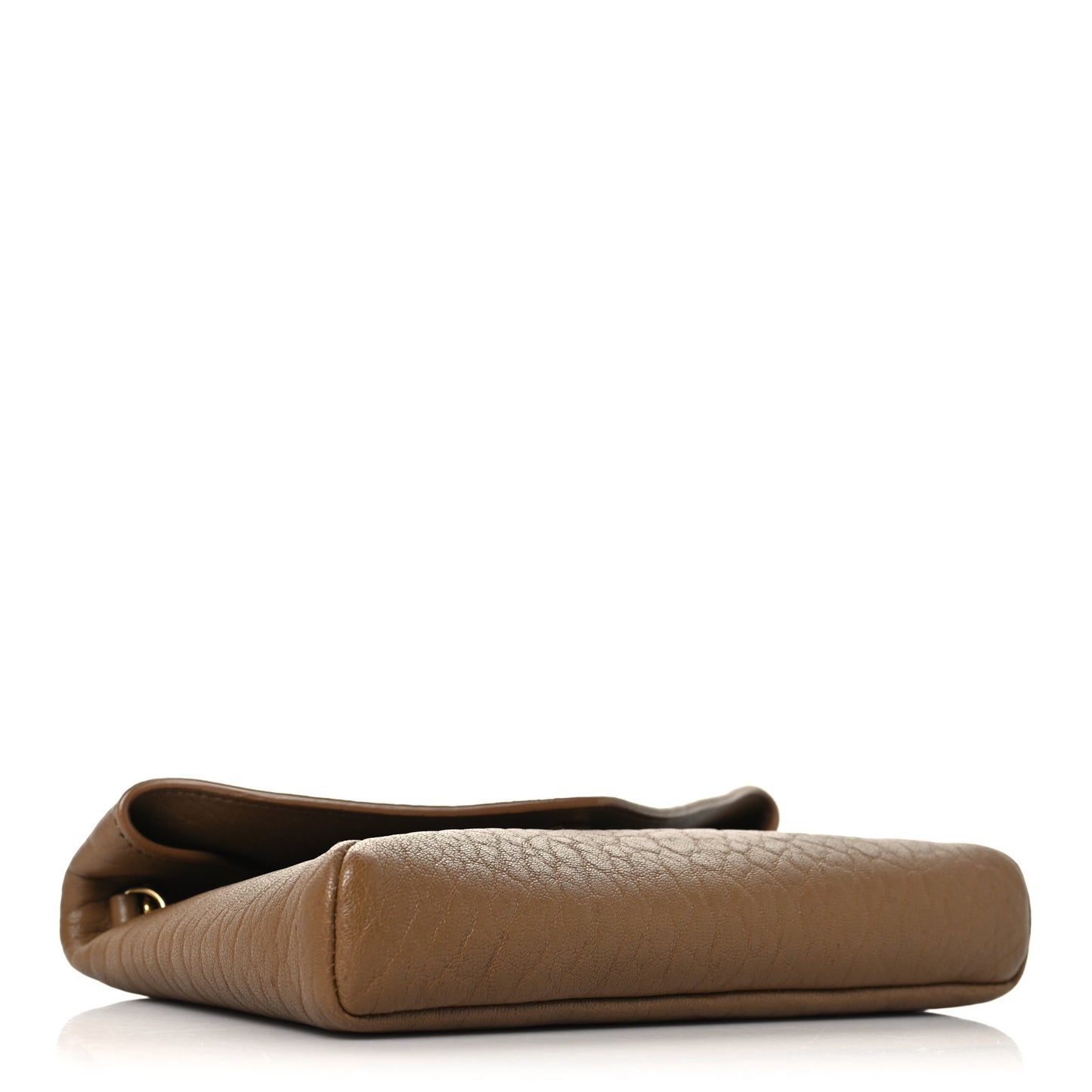 Supple Lambskin Small Cassandre Chain Pouch Dark Cork