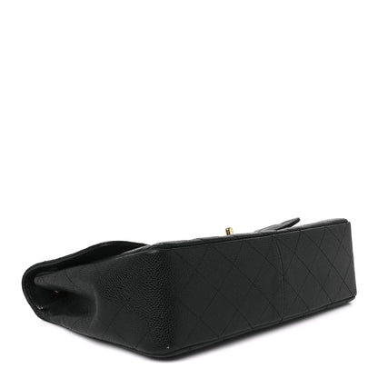Chanel Caviar Quilted Jumbo Single Flap Black 4 of 11
