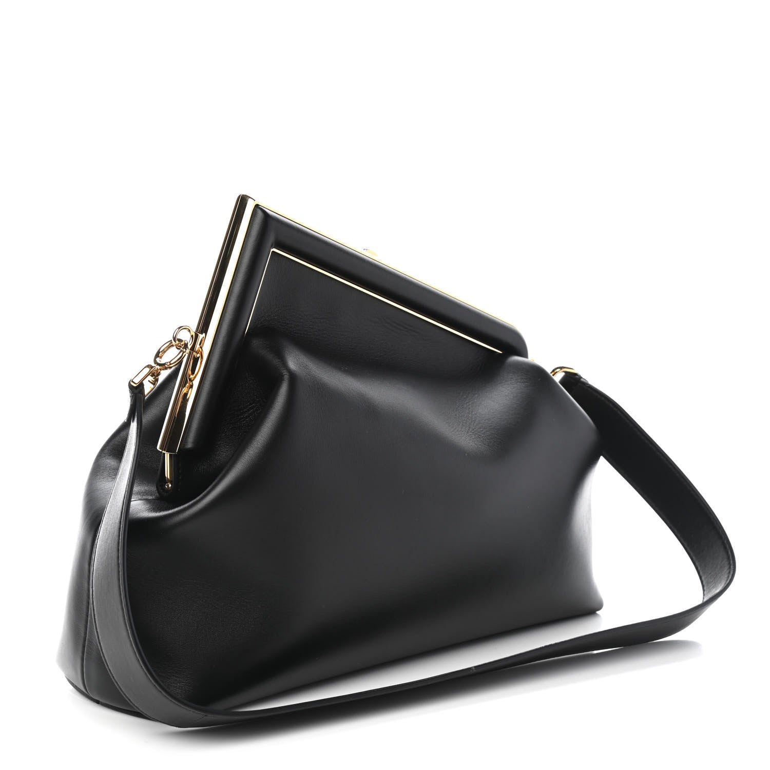 Fendi Shiny Nappa Medium Fendi First Black 3 of 9