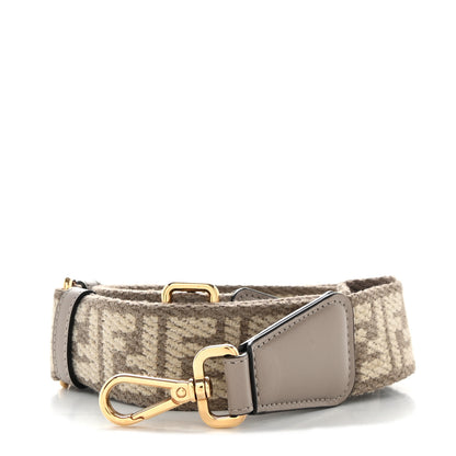 Fendi Chenille Vitello King FF Adjustable Strap You Tortora Nuvola 1 of 5