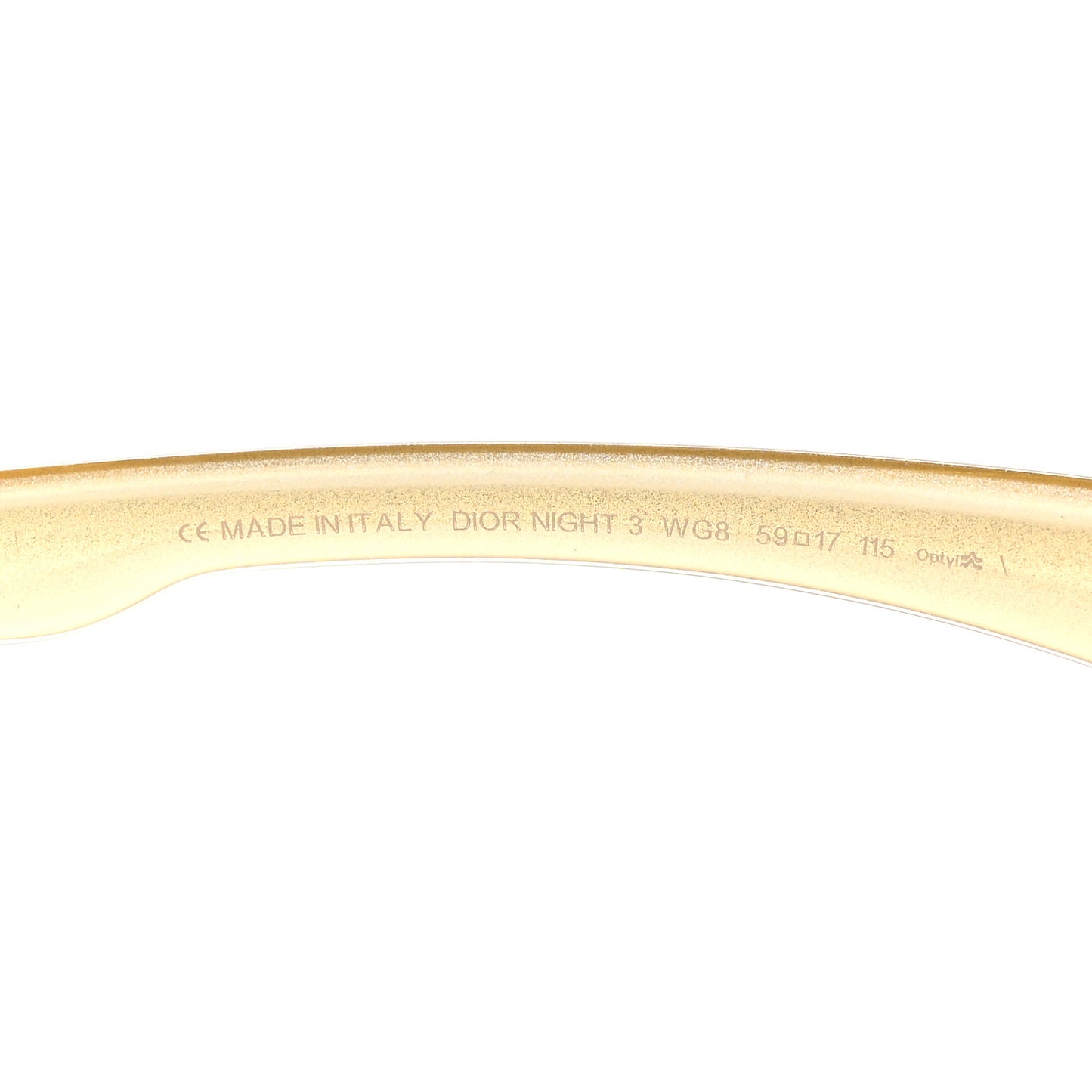 Acetate Crystal Night 3 Sunglasses Gold