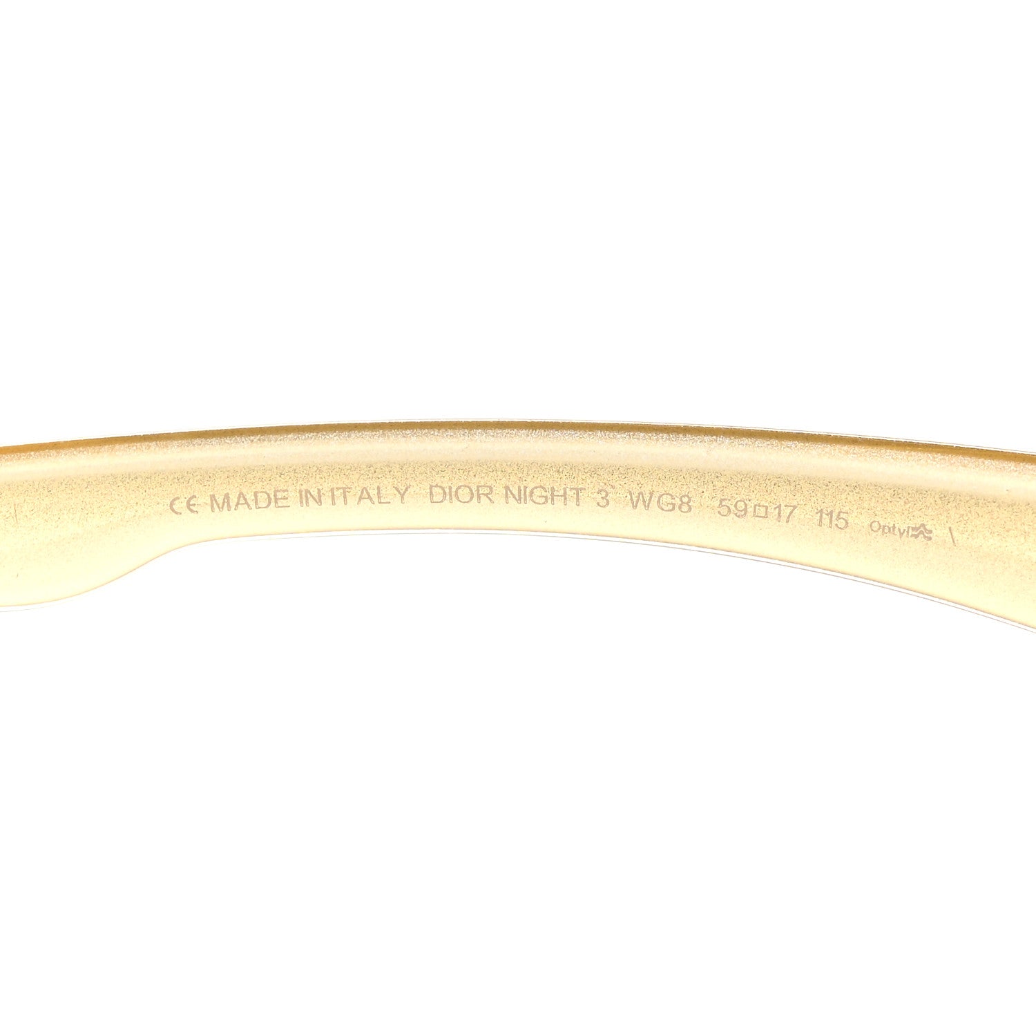 Christian Dior Acetate Crystal Night 3 Sunglasses Gold 5 of 6