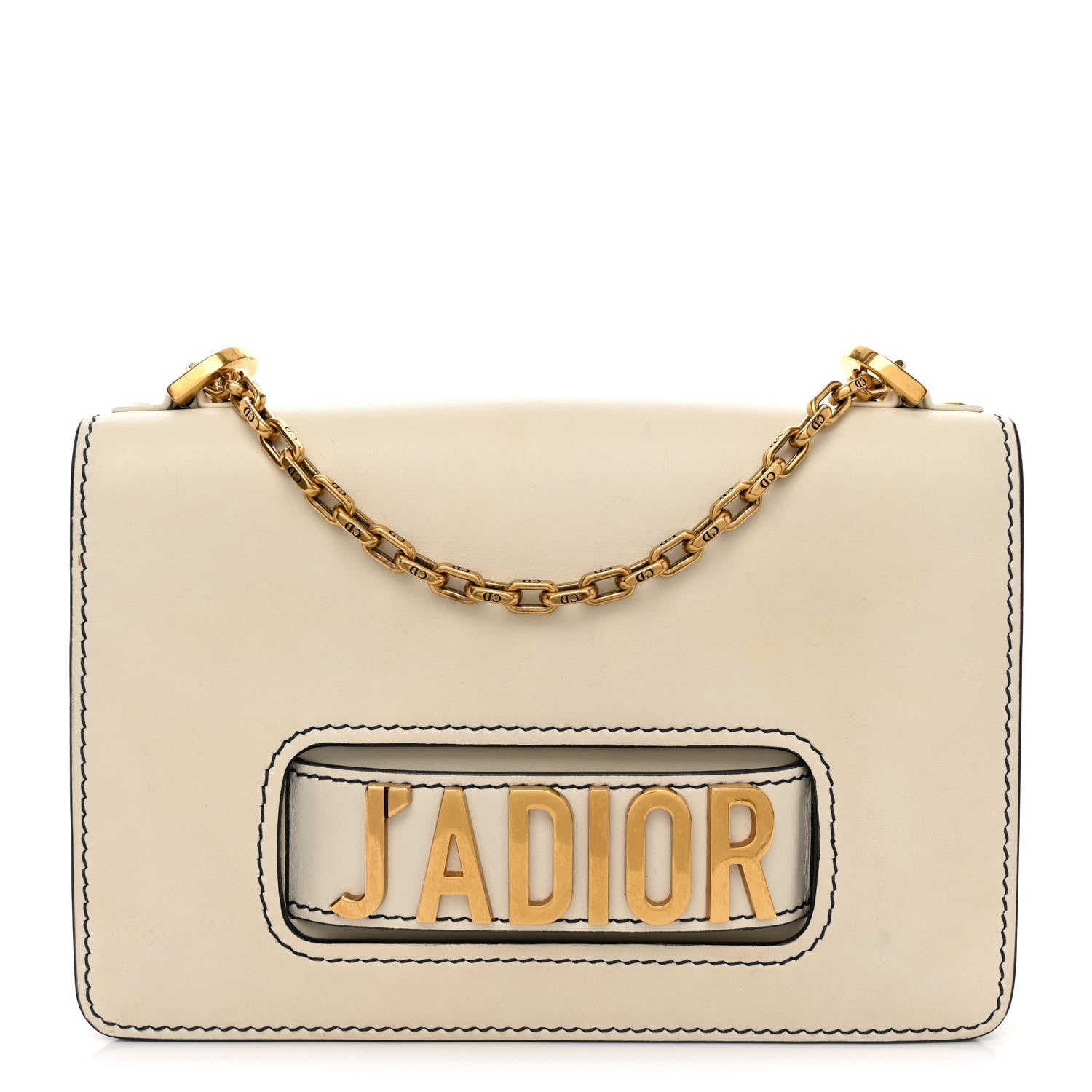 Christian Dior Calfskin J'Adior Chain Flap Bag Off White 1 of 11