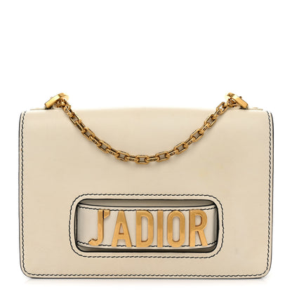Christian Dior Calfskin J'Adior Chain Flap Bag Off White 1 of 11