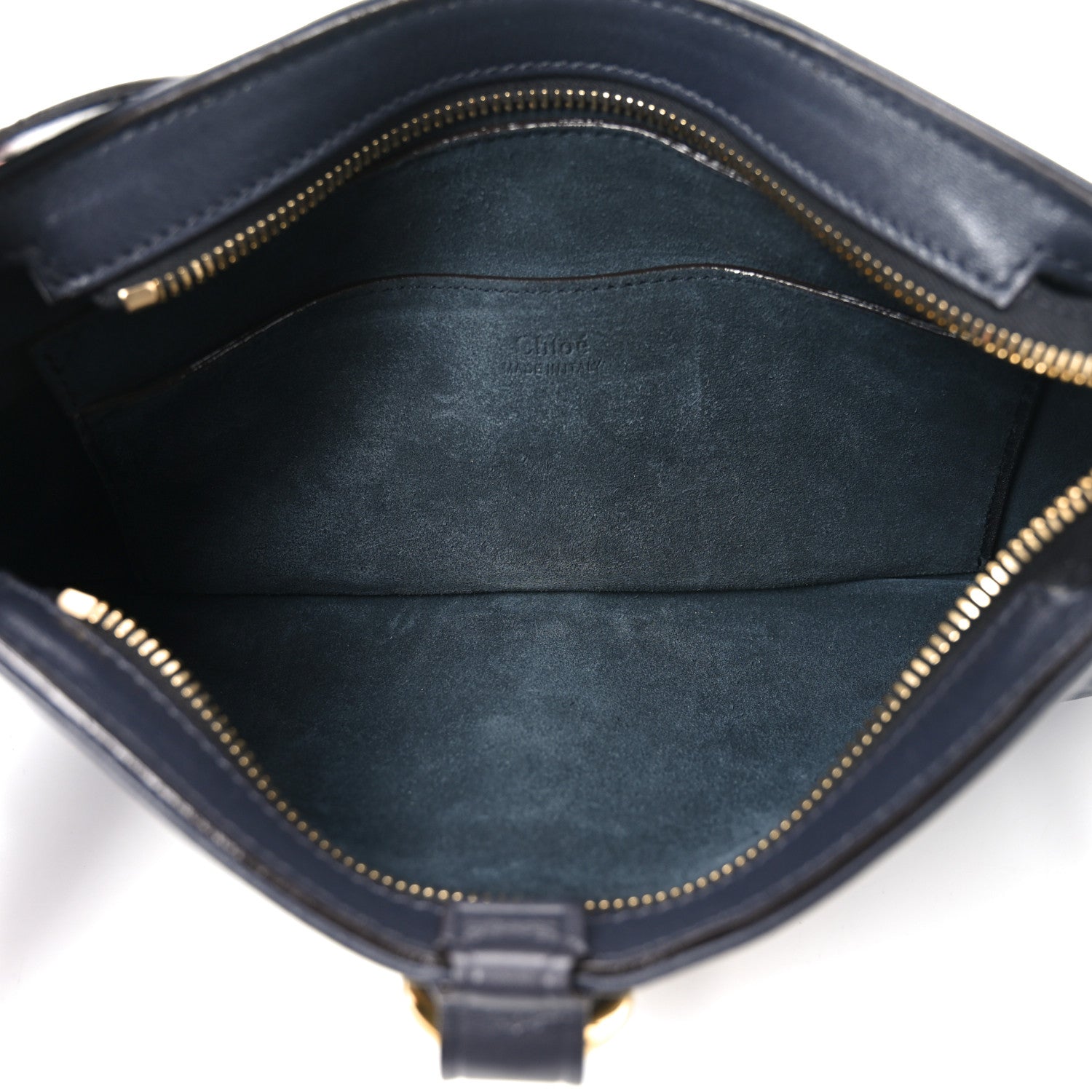 Chloe Soft Calfskin Kerala 25 Shoulder Bag Black Navy 5 of 10