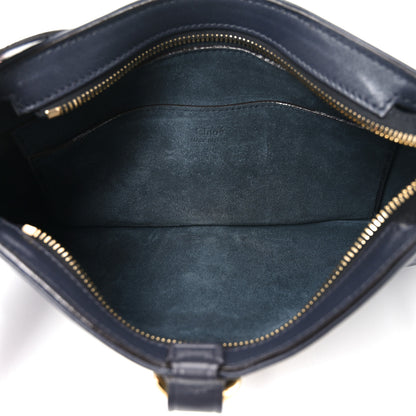 Chloe Soft Calfskin Kerala 25 Shoulder Bag Black Navy 5 of 10