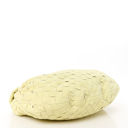 Bottega Veneta Suede Calfskin Intrecciato Teen Jodie Hobo Lemon Wash 4 of 12
