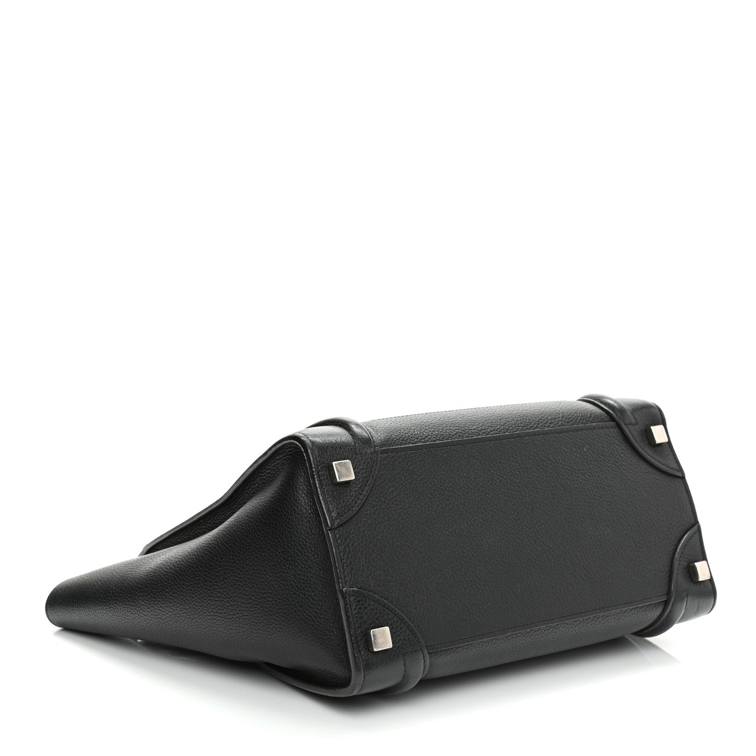 Celine Drummed Calfskin Micro Luggage Black 4 of 14