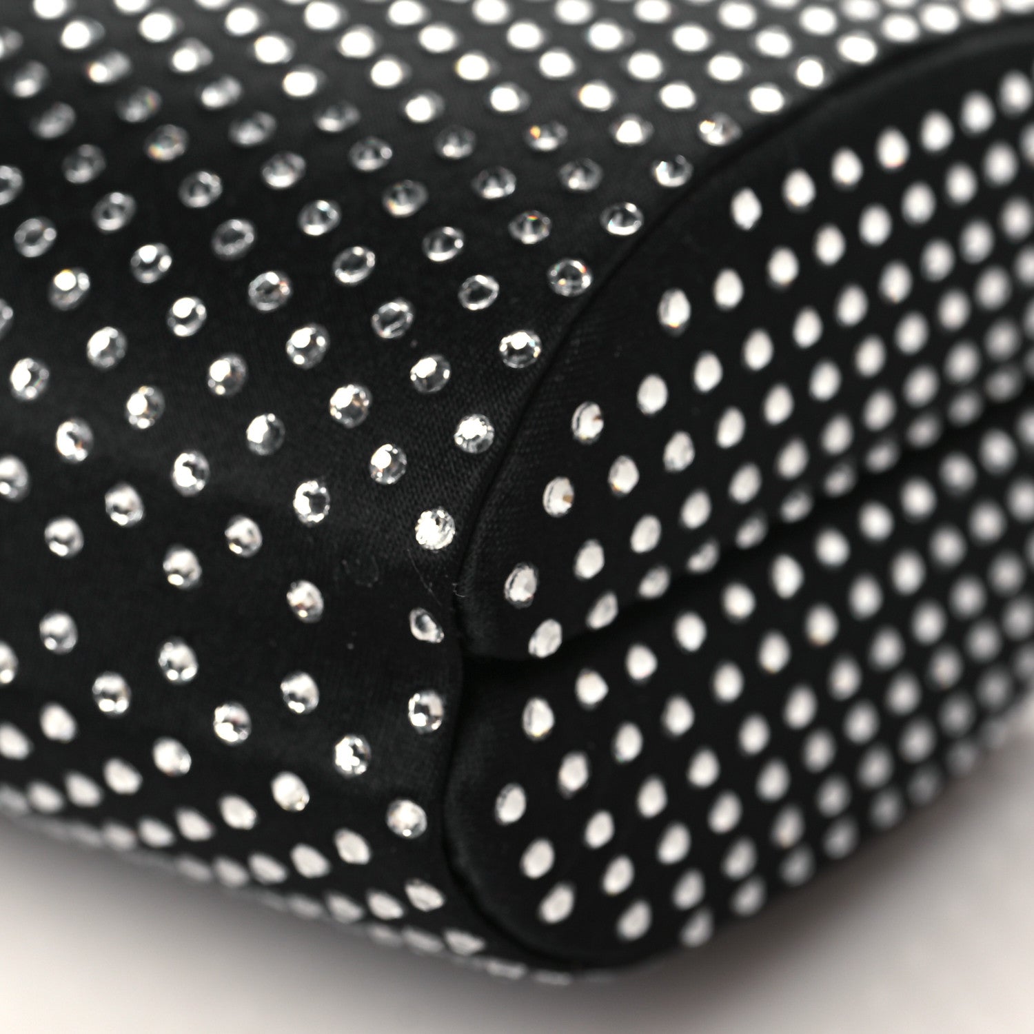 Jimmy Choo Satin Crystal Karlie Clutch Black 9 of 10