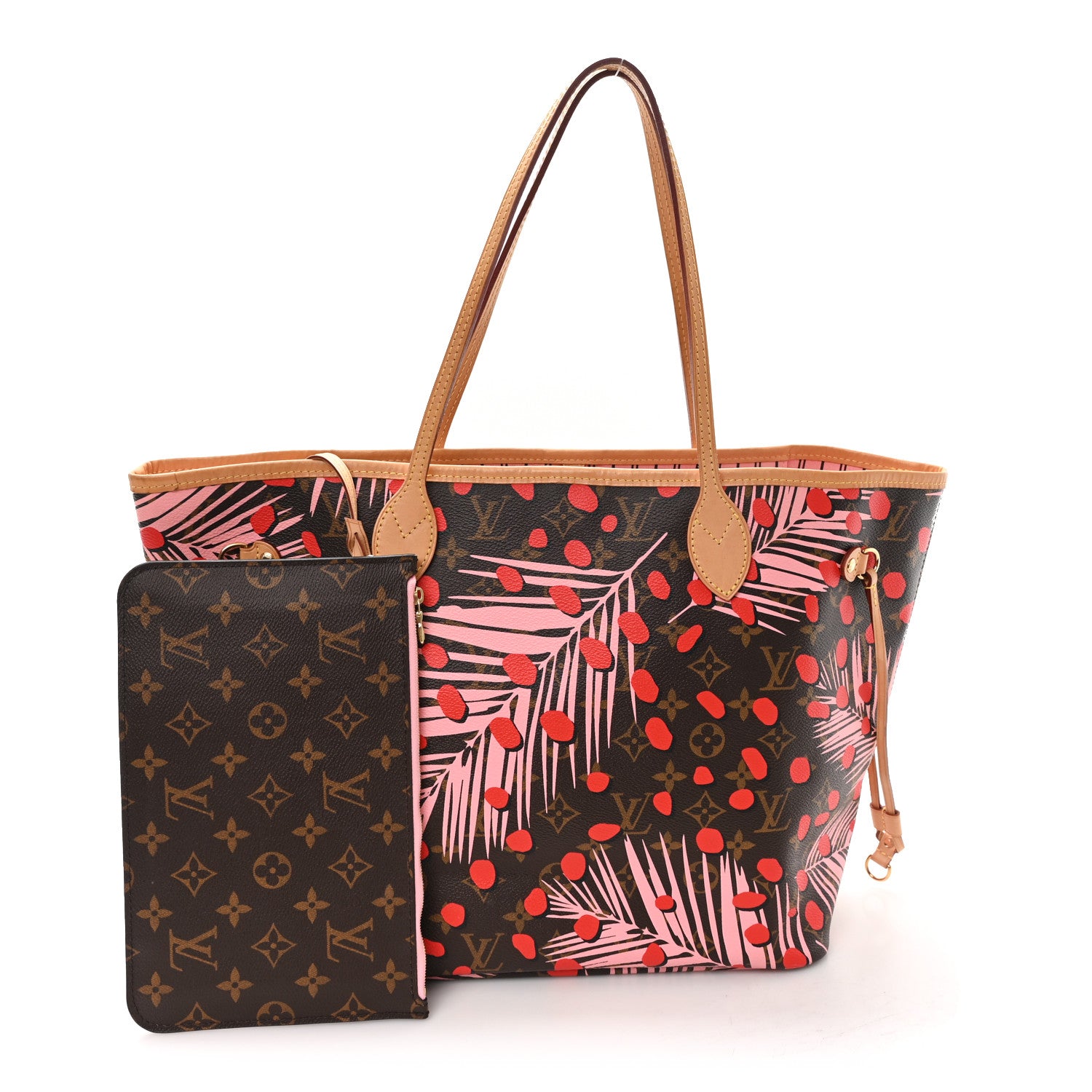 Louis Vuitton Monogram Jungle Dots Neo Neverfull MM Sugar Pink Poppy 3 of 12