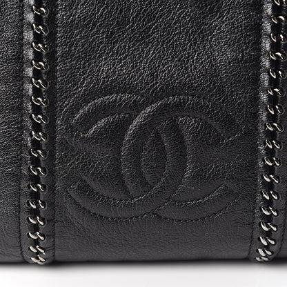 Chanel Deerskin Luxe Ligne North South Tote Black 10 of 10