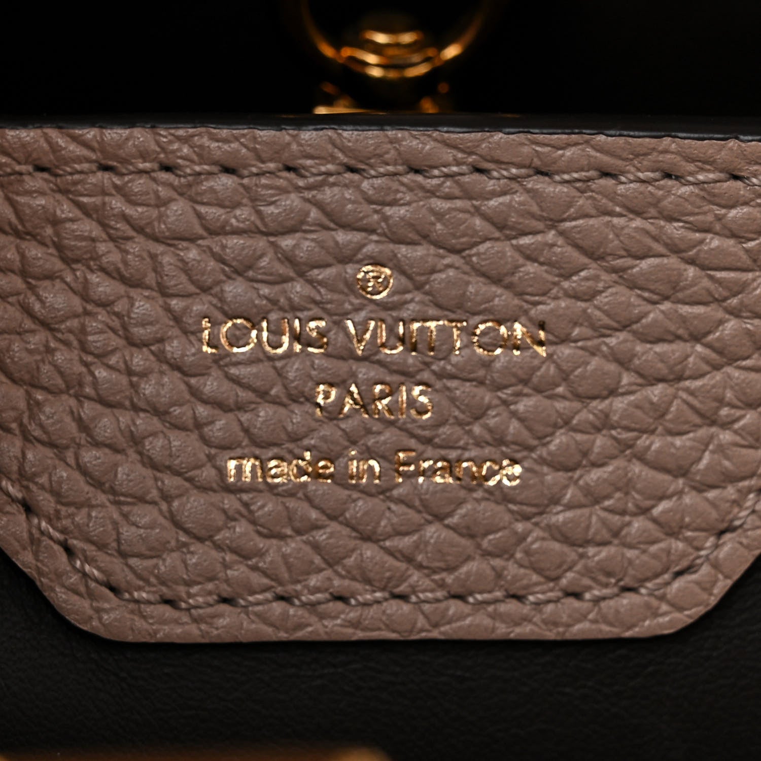 Louis Vuitton Taurillon Capucines MM Galet 6 of 9