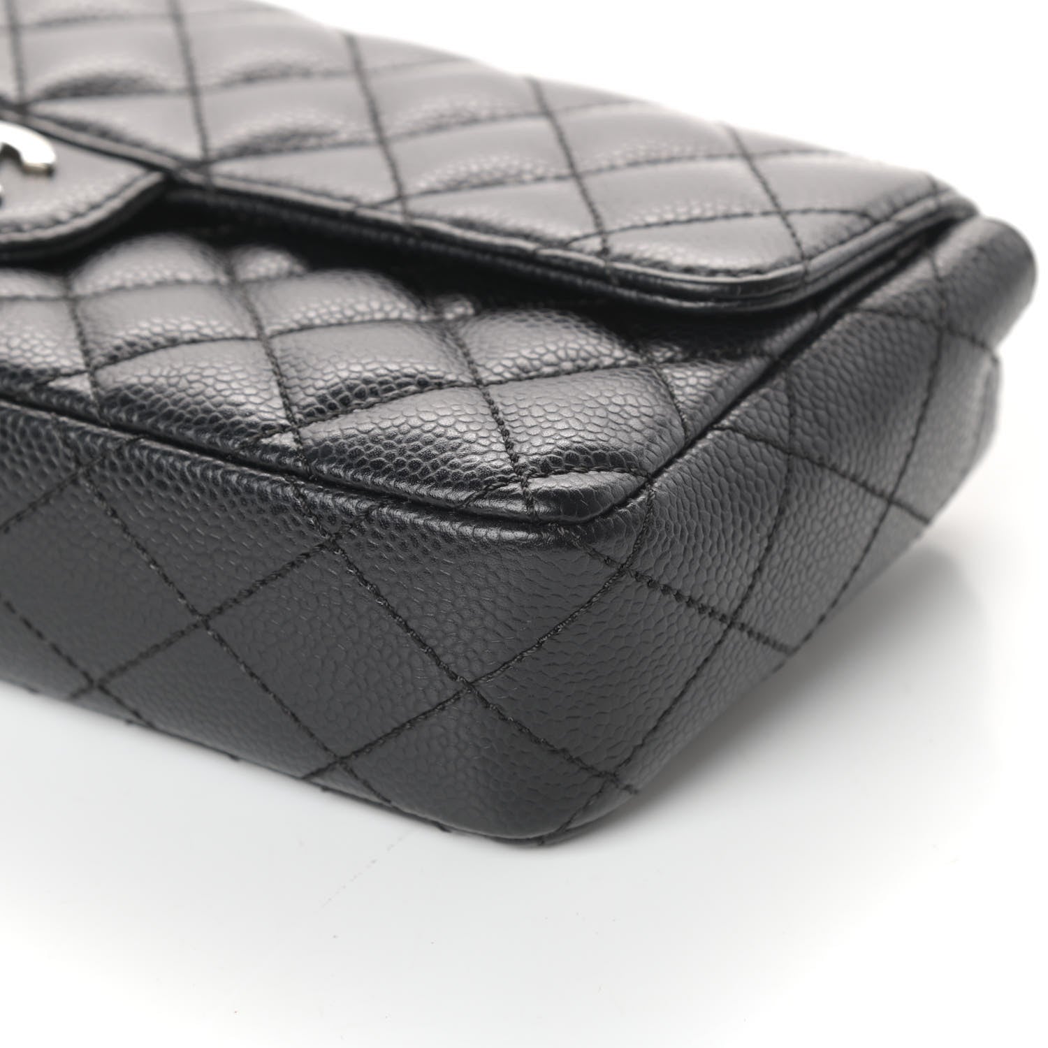 Chanel Caviar Quilted East West Flap Black 10 of 10