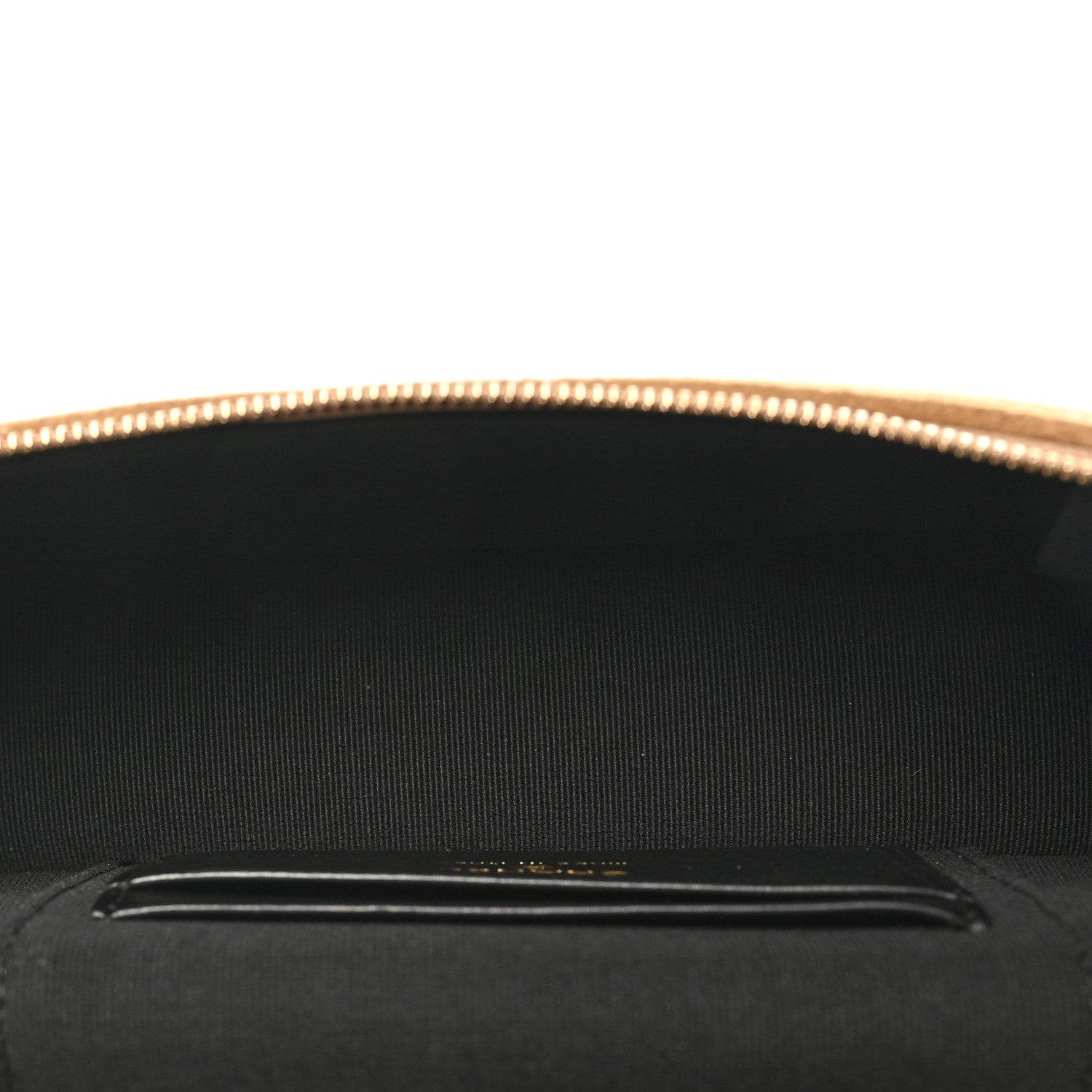 Chanel Suede Calfskin Shiny Lambskin Quilted Top Handle Slim Vanity Case With Chain Beige Black 5 of 11