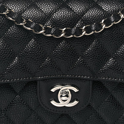 Chanel Caviar Quilted Medium Double Flap Black 7 of 12