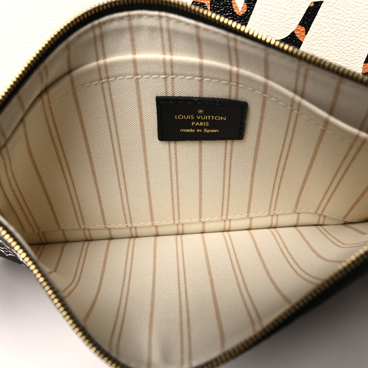 Louis Vuitton LOUIS VUITTON Monogram Giant Jungle Neverfull MM Ivory 7 of 13