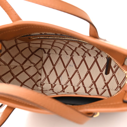 MCM Visetos Mini Toni Shopper Tote Cognac 5 of 10