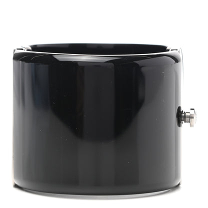 Chanel Resin CC Cuff Black 3 of 4