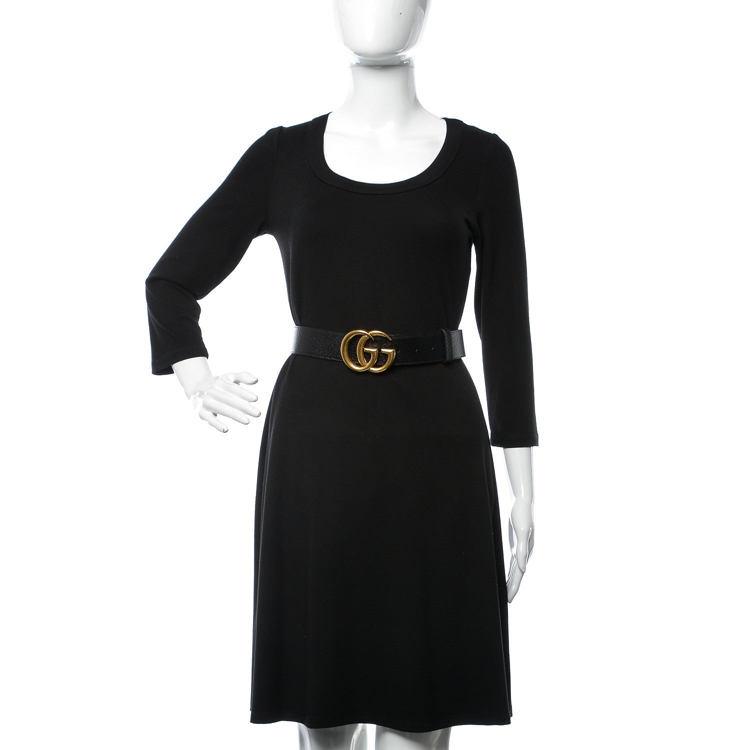 Gucci Textured Calfskin Double G 40mm Belt 95 38 Black 2 of 7