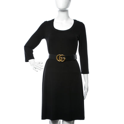 Gucci Textured Calfskin Double G 40mm Belt 95 38 Black 2 of 7