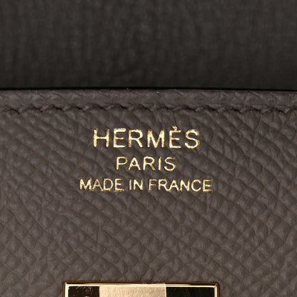 Hermes Epsom Birkin Sellier 25 Etain 6 of 11