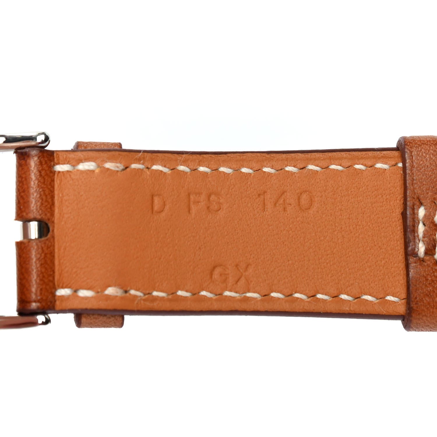 Hermes Barenia 38mm Apple Watch Double Tour Band Fauve 4 of 4