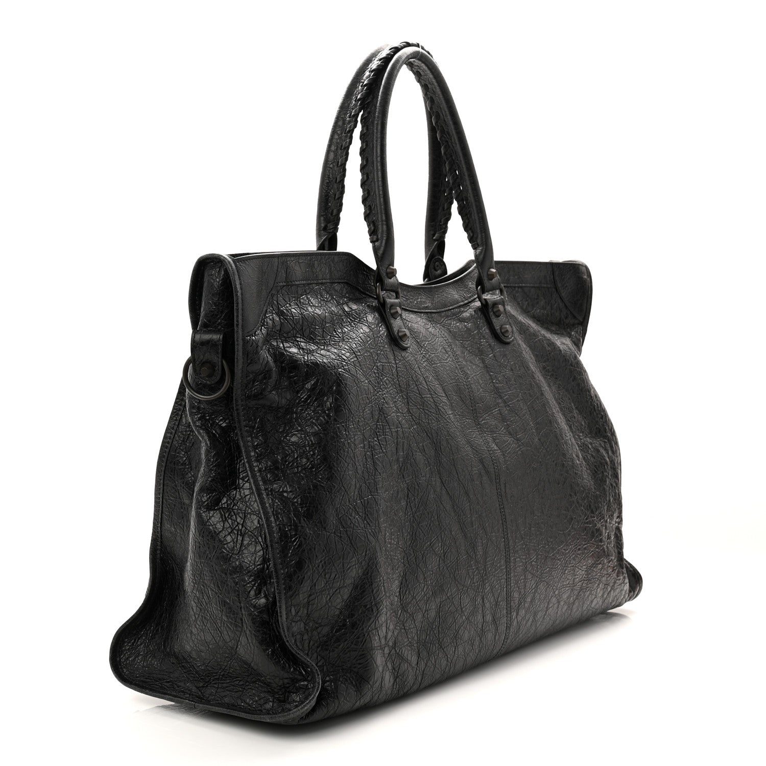 Balenciaga Arena Lambskin Brass Hardware Le City Travel Bag Black 3 of 10