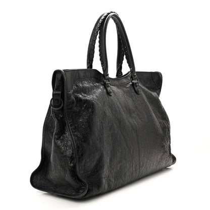 Balenciaga Arena Lambskin Brass Hardware Le City Travel Bag Black 3 of 10