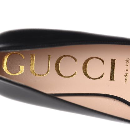 Gucci Malaga Kid Crystal Square G Madelyn Ballet Flats 37.5 Black 7 of 10