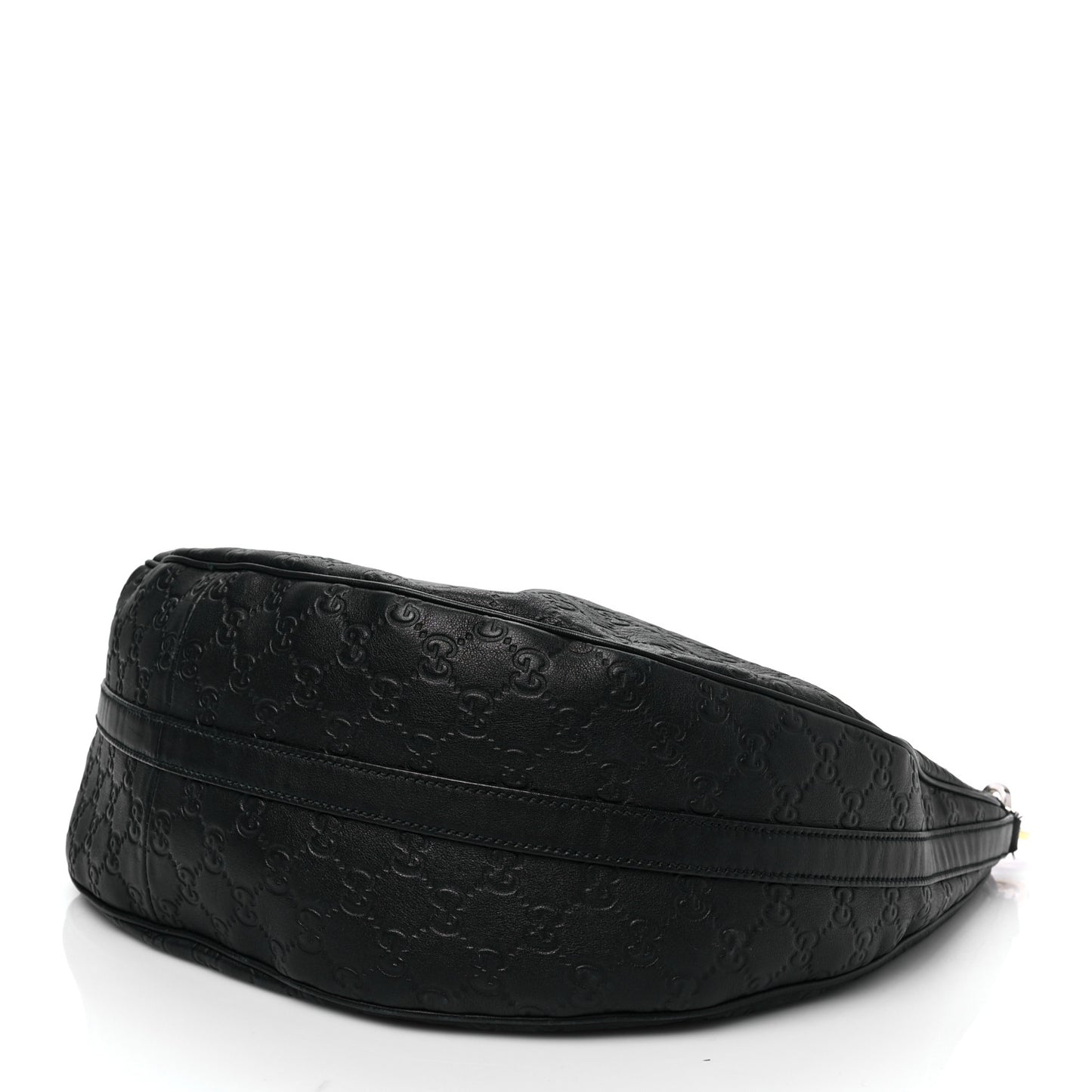 Guccissima Large GG Twins Hobo Black