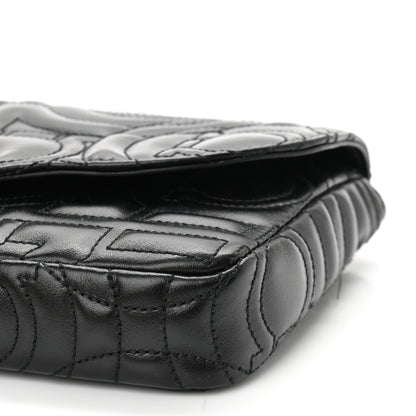 Salvatore Ferragamo Calfskin Quilted Gancini Mini Bag Black 10 of 12