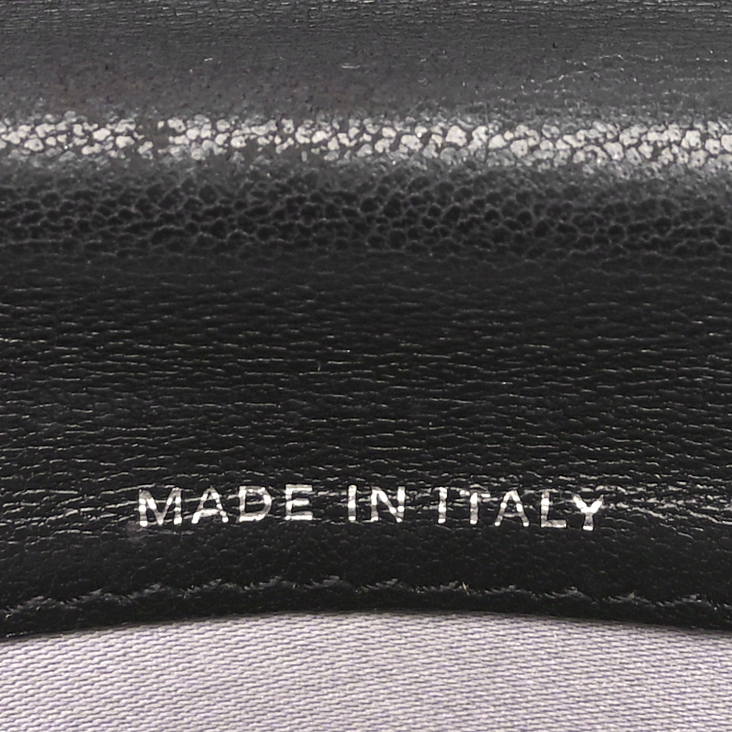 Lambskin Camellia Embossed Large Gusset Flap Wallet Black